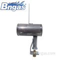 Pembakar gas pendek stainless steel dengan braket